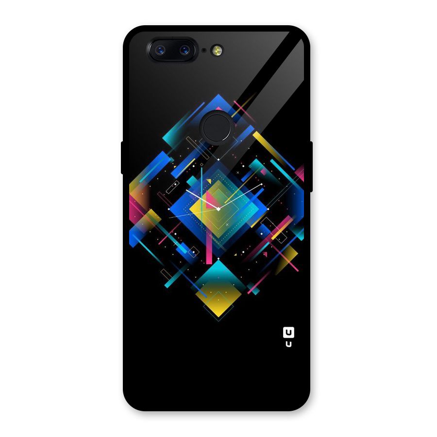 Abstract Clock Glass Back Case for OnePlus 5T