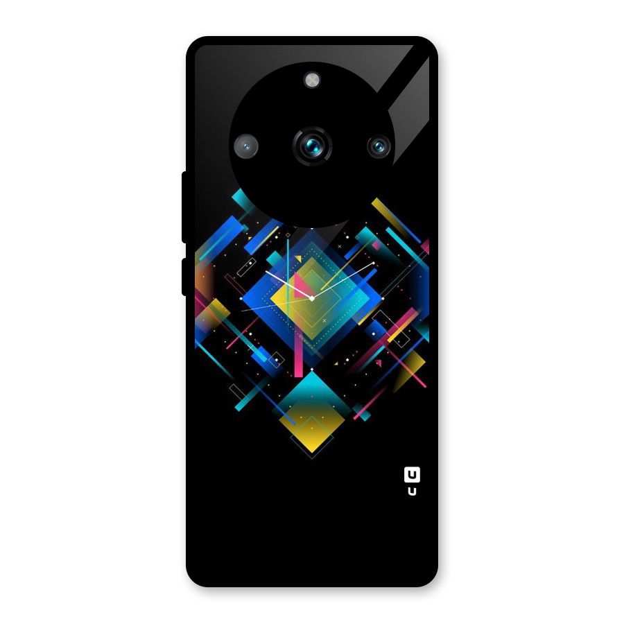 Abstract Clock Glass Back Case for Realme 11 Pro