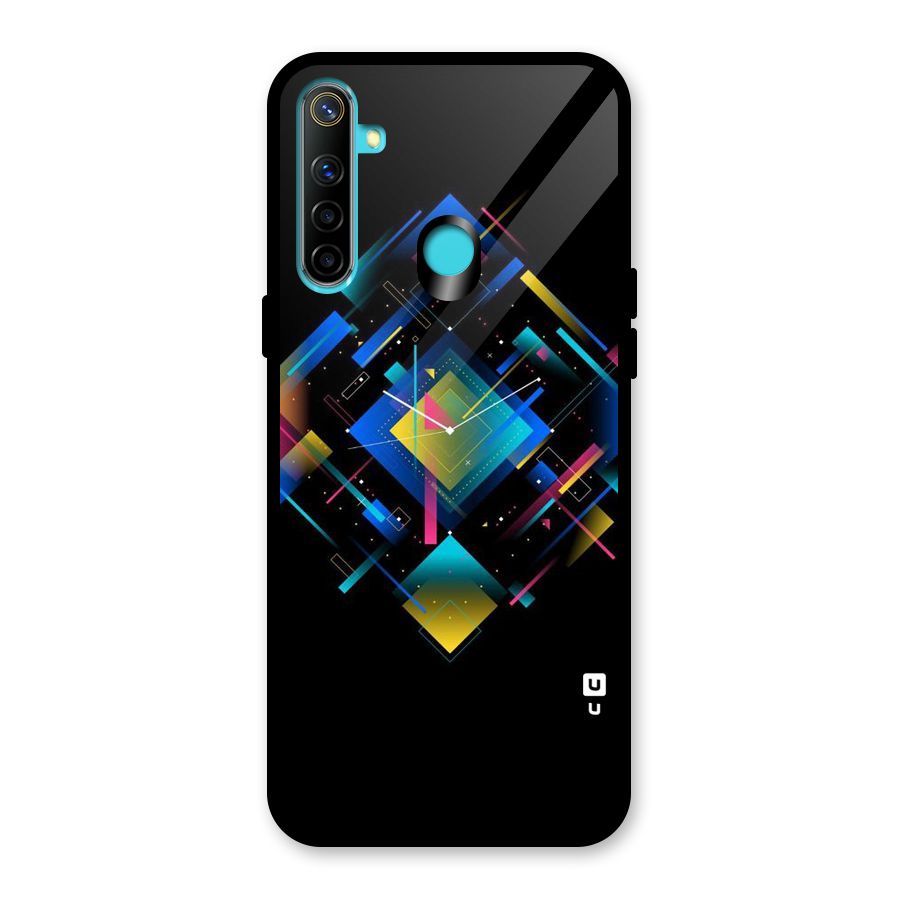 Abstract Clock Glass Back Case for Realme 5