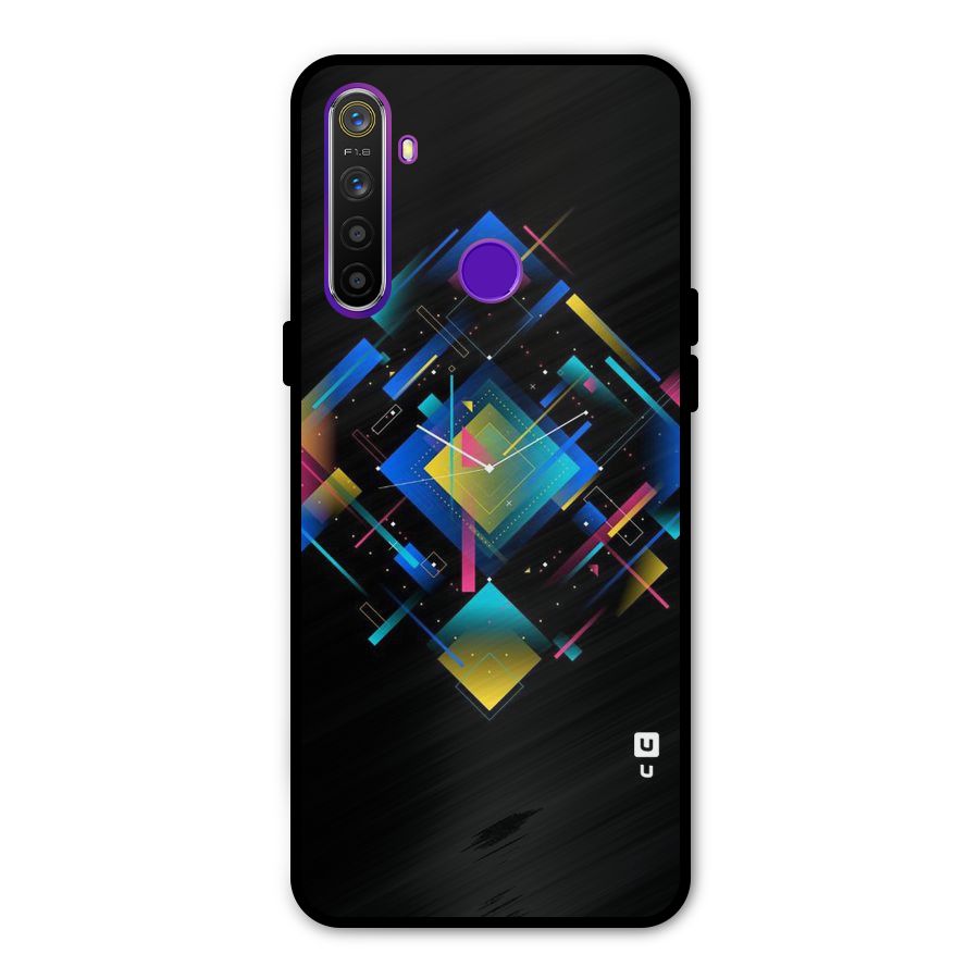 Abstract Clock Glass Back Case for Realme 5s