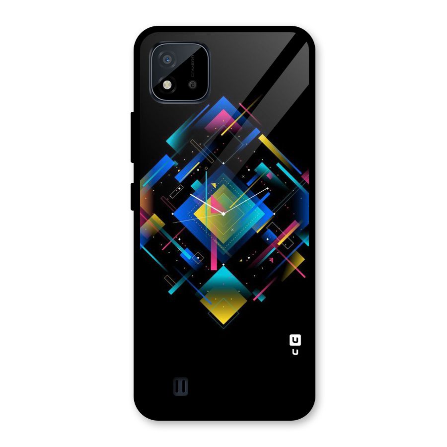 Abstract Clock Glass Back Case for Realme C11 2021