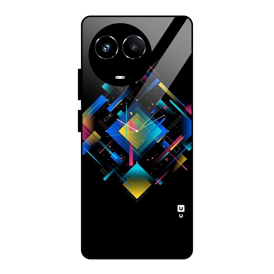 Abstract Clock Glass Back Case for Realme Narzo 60X