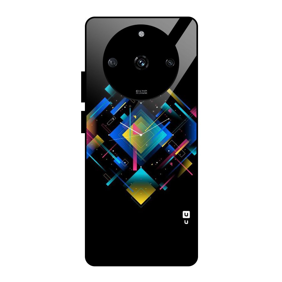 Abstract Clock Glass Back Case for Realme Narzo 60 5G
