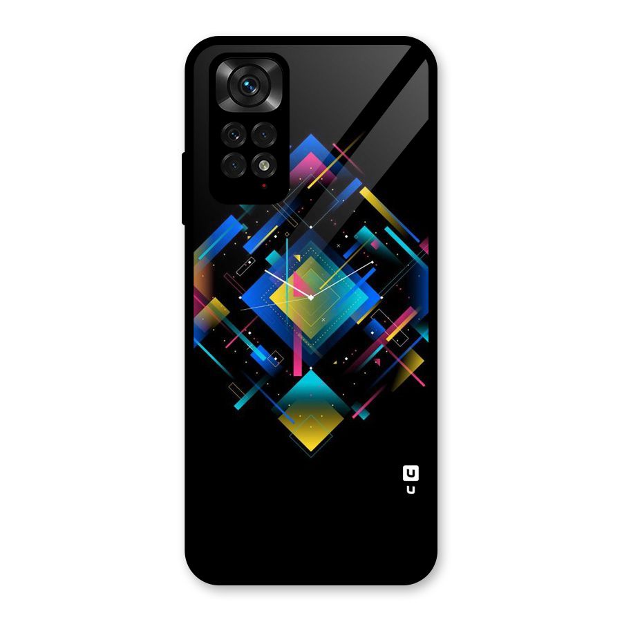 Abstract Clock Glass Back Case for Redmi Note 11S