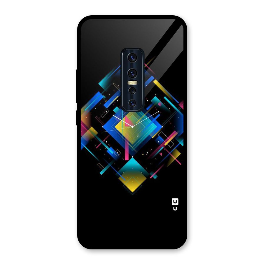 Abstract Clock Glass Back Case for Vivo V17 Pro