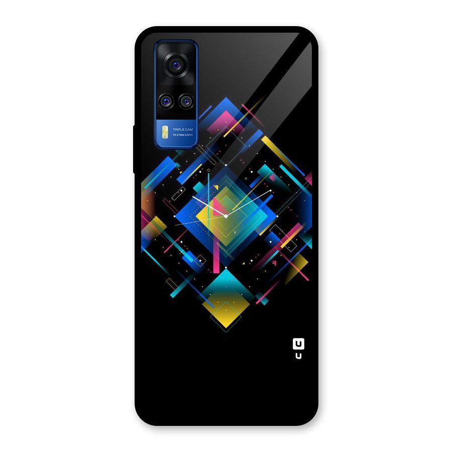Abstract Clock Glass Back Case for Vivo Y31