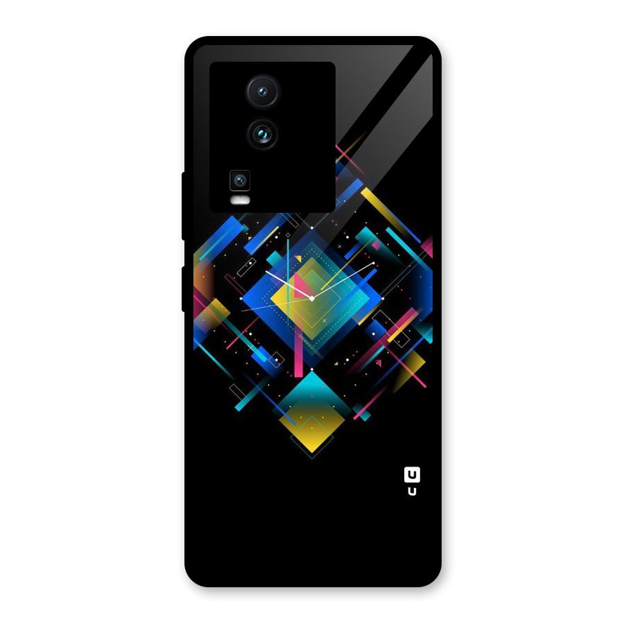 Abstract Clock Glass Back Case for Vivo iQOO Neo 7 Pro