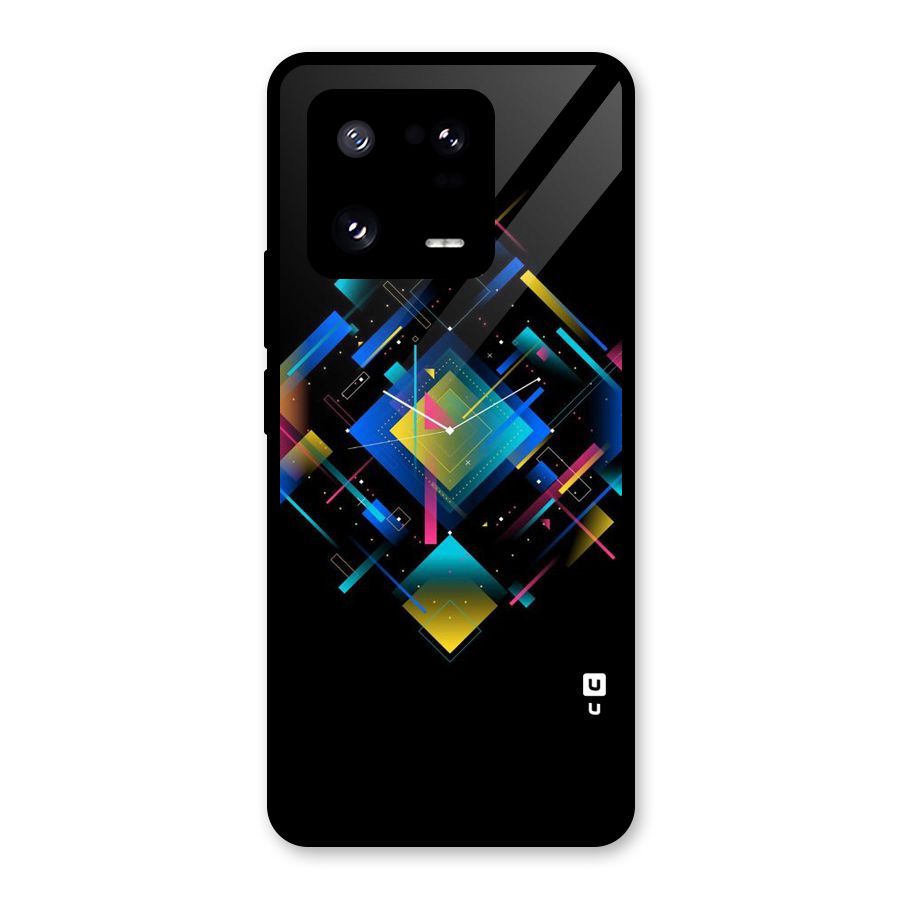 Abstract Clock Glass Back Case for Xiaomi 13 Pro