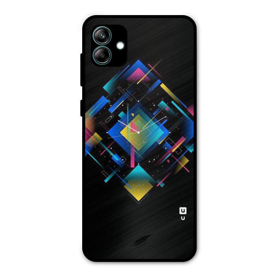 Abstract Clock Metal Back Case for Galaxy A04