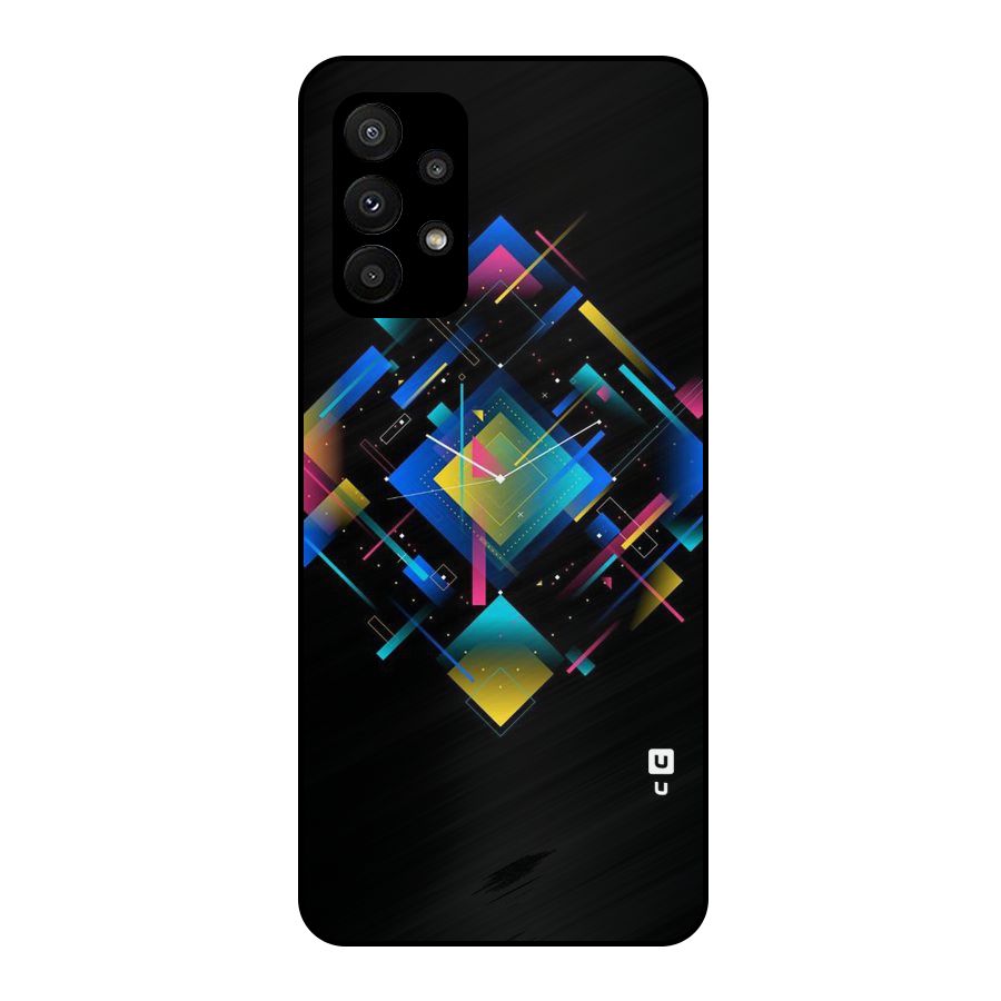 Abstract Clock Metal Back Case for Galaxy A23