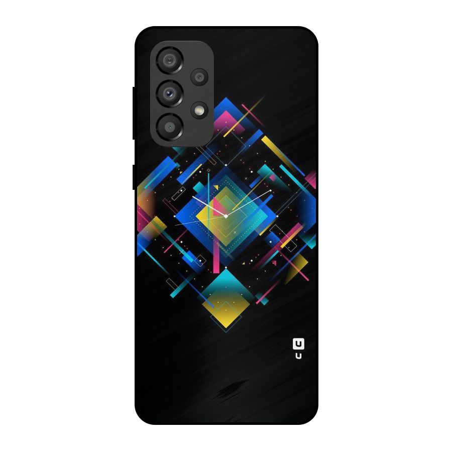 Abstract Clock Metal Back Case for Galaxy A33 5G