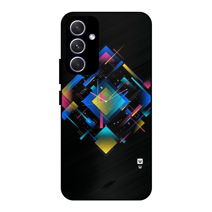 Abstract Clock Metal Back Case for Galaxy A54