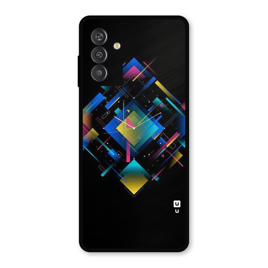 Abstract Clock Metal Back Case for Galaxy F13