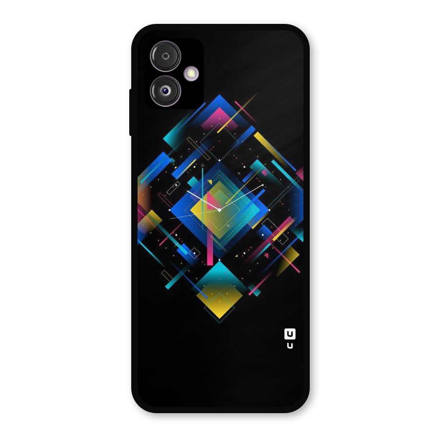 Abstract Clock Metal Back Case for Galaxy F14