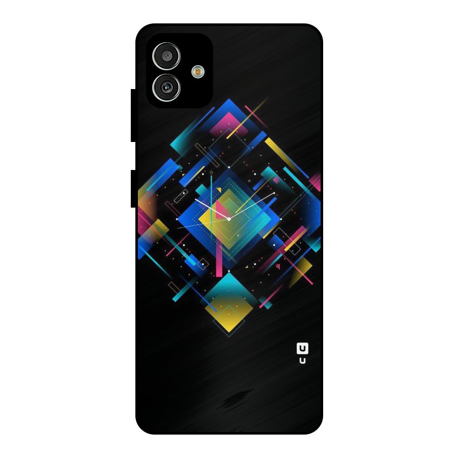 Abstract Clock Metal Back Case for Galaxy M13 5G