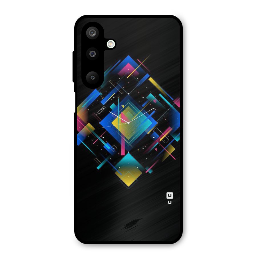 Abstract Clock Metal Back Case for Galaxy M16