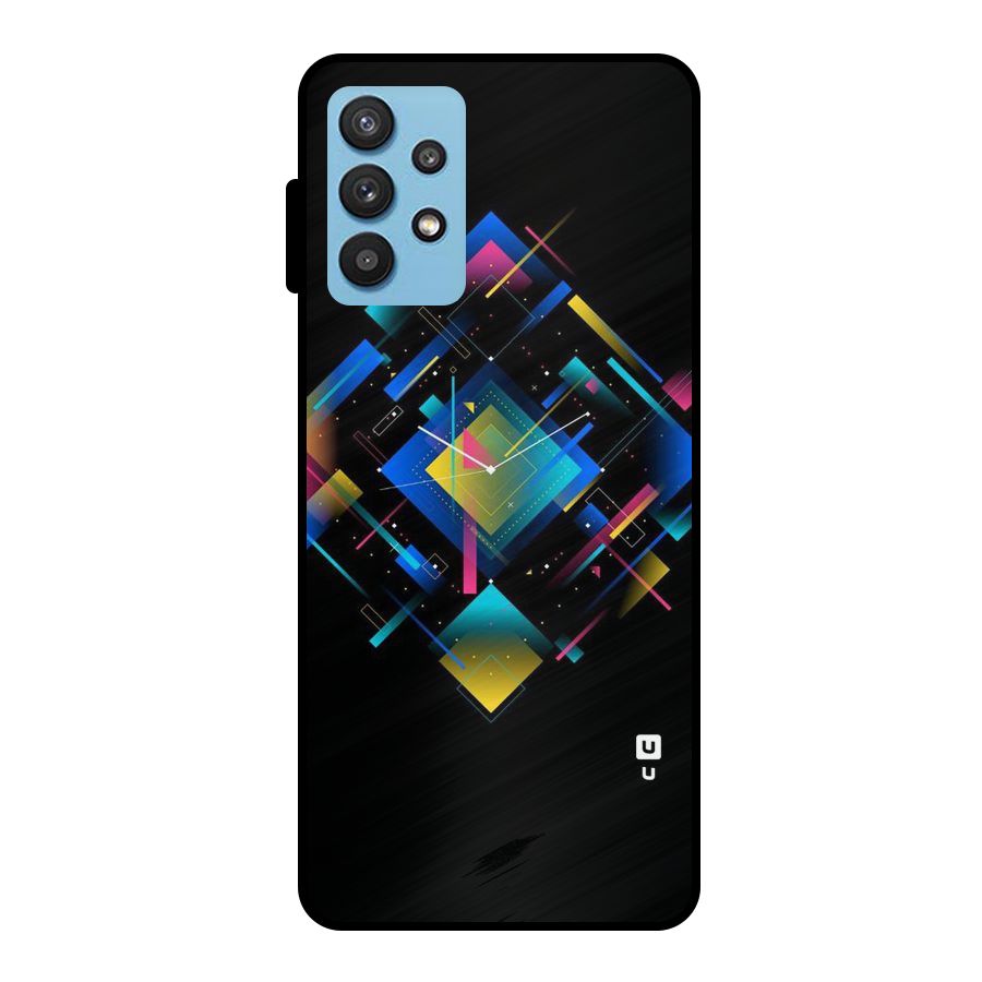 Abstract Clock Metal Back Case for Galaxy M32 5G