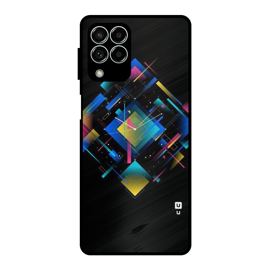 Abstract Clock Metal Back Case for Galaxy M33