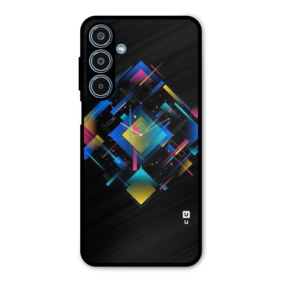 Abstract Clock Metal Back Case for Galaxy M35