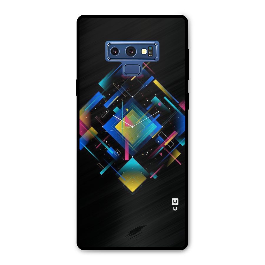 Abstract Clock Metal Back Case for Galaxy Note 9