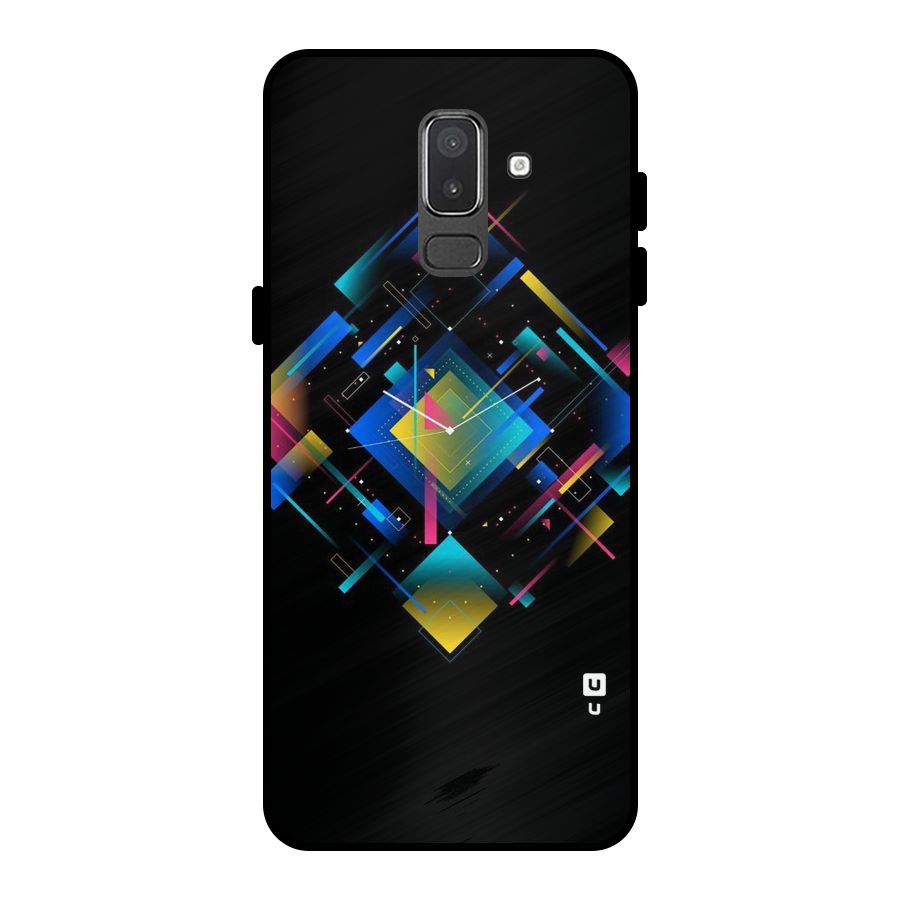 Abstract Clock Metal Back Case for Galaxy On8 (2018)