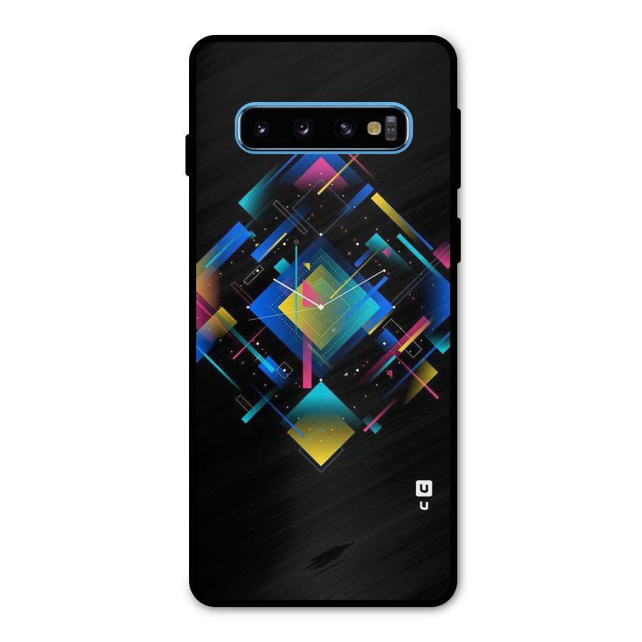 Abstract Clock Metal Back Case for Galaxy S10