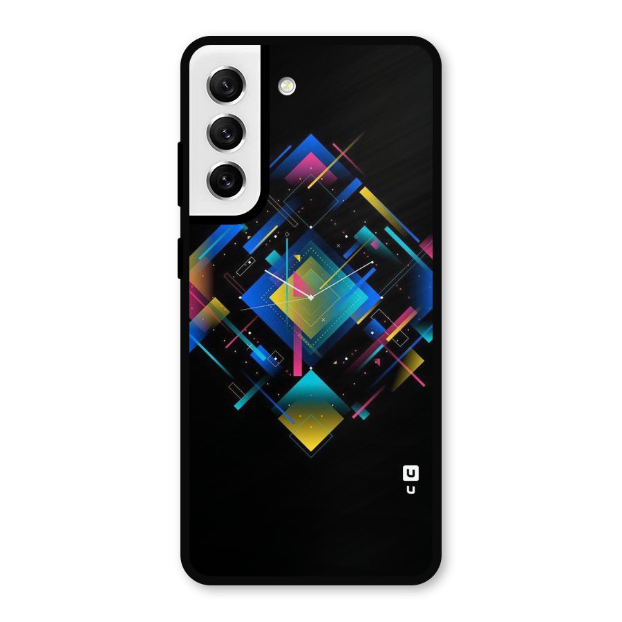 Abstract Clock Metal Back Case for Galaxy S21 FE 5G