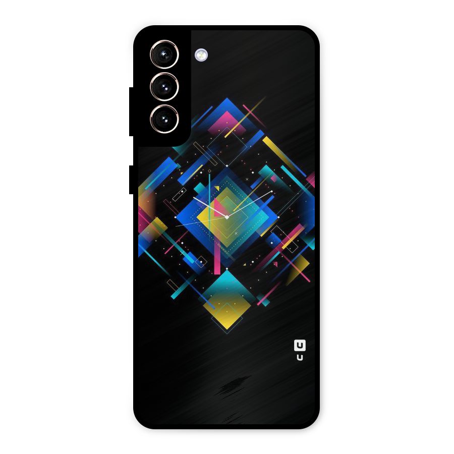 Abstract Clock Metal Back Case for Galaxy S21 Plus