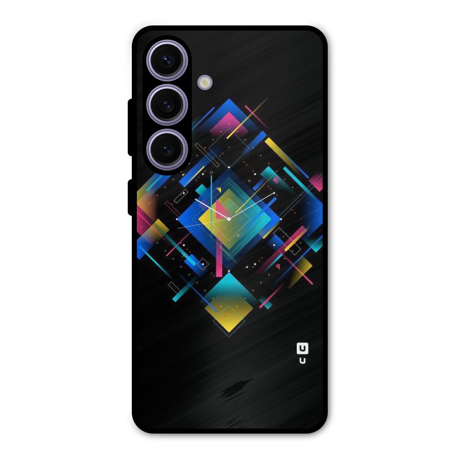 Abstract Clock Metal Back Case for Galaxy S24