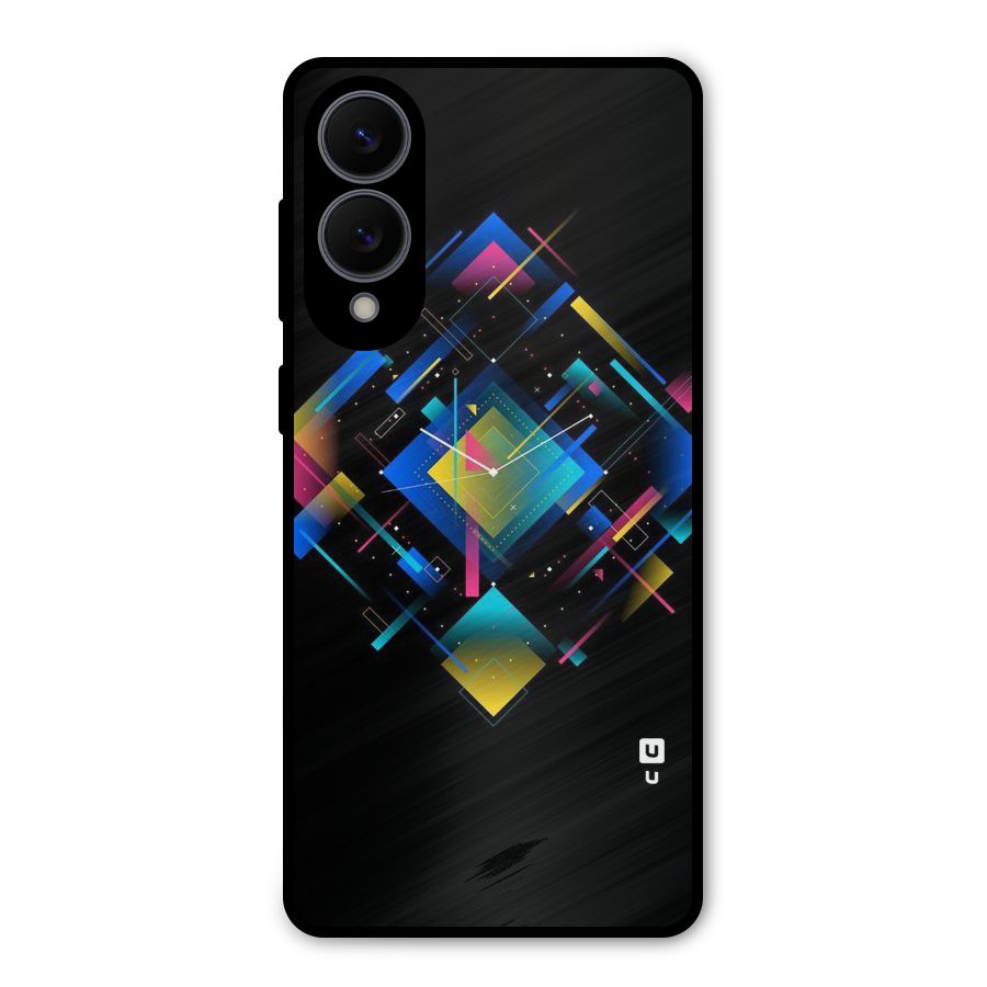 Abstract Clock Metal Back Case for Galaxy S25 Edge