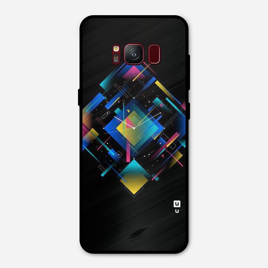 Abstract Clock Metal Back Case for Galaxy S8