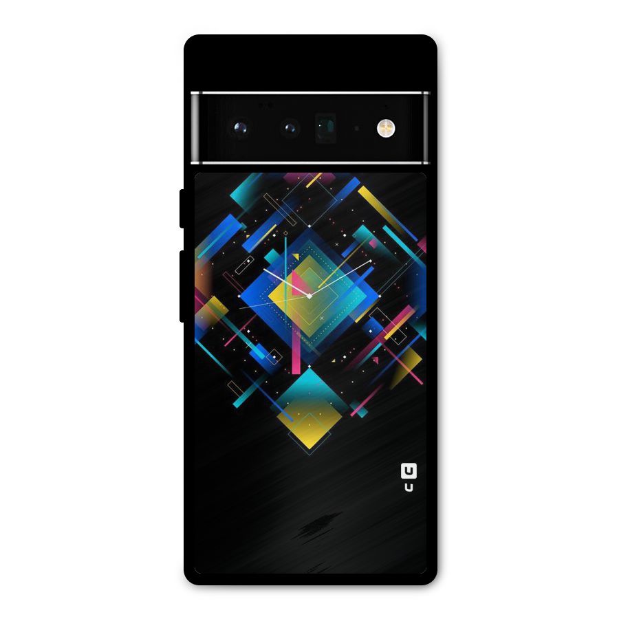 Abstract Clock Metal Back Case for Google Pixel 6 Pro