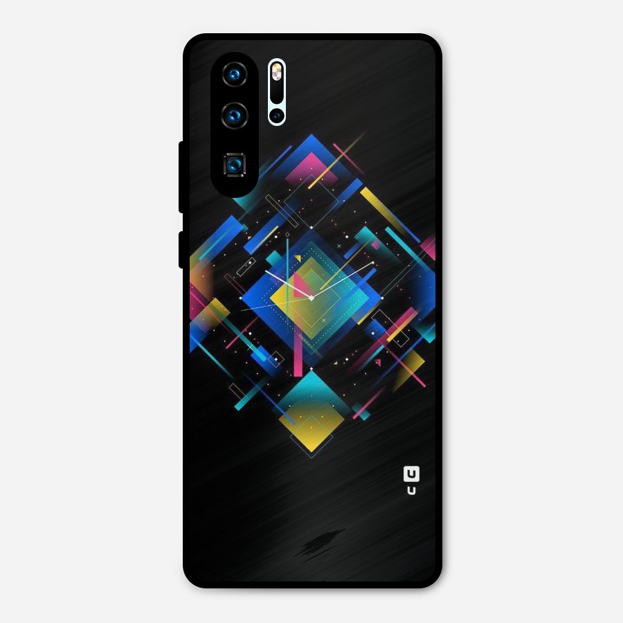 Abstract Clock Metal Back Case for Huawei P30 Pro