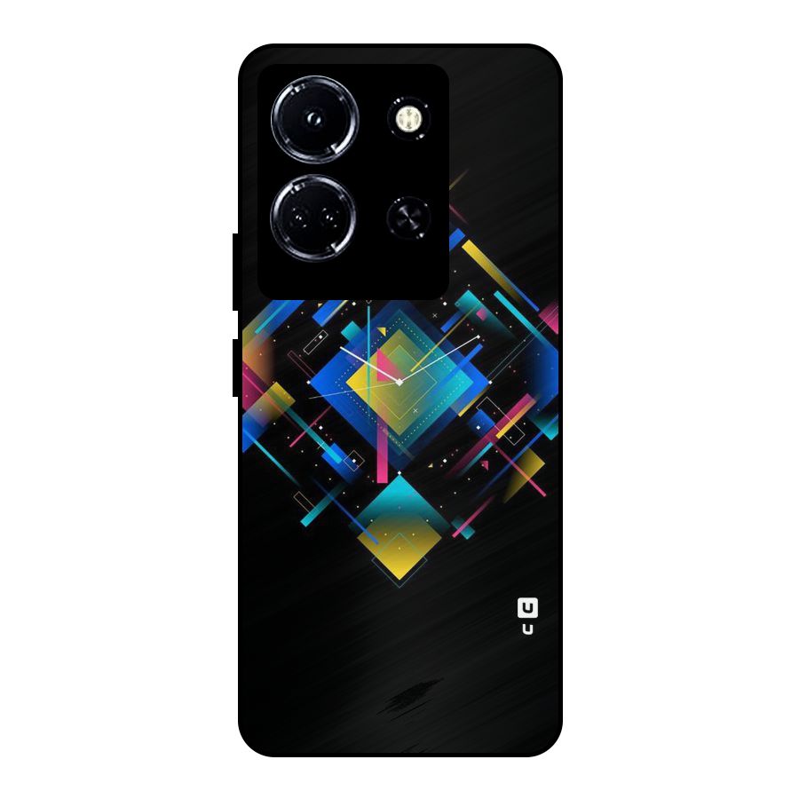 Abstract Clock Metal Back Case for Infinix Note 30 5G