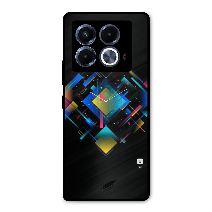 Abstract Clock Metal Back Case for Infinix Note 40 5G