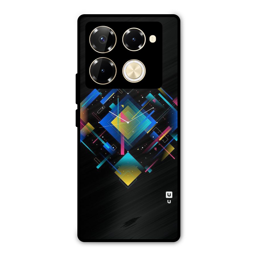Abstract Clock Metal Back Case for Infinix Note 40 Pro Plus
