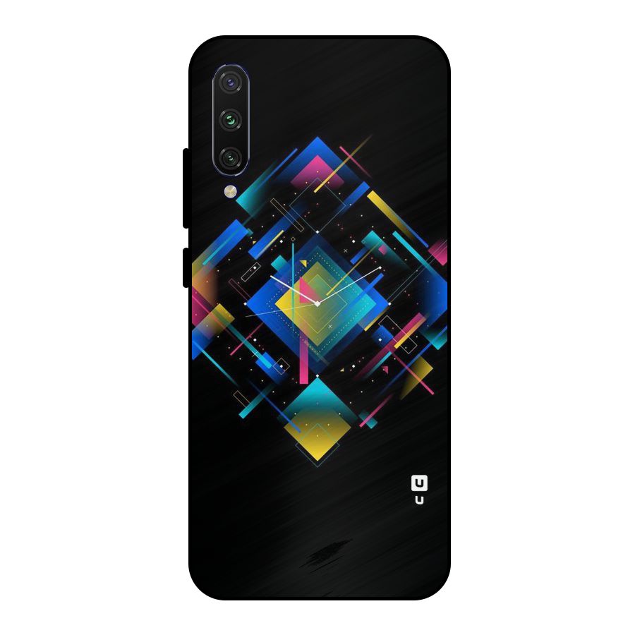 Abstract Clock Metal Back Case for Mi A3