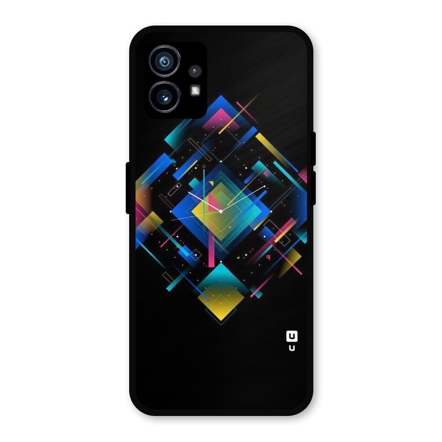Abstract Clock Metal Back Case for Nothing Phone 1