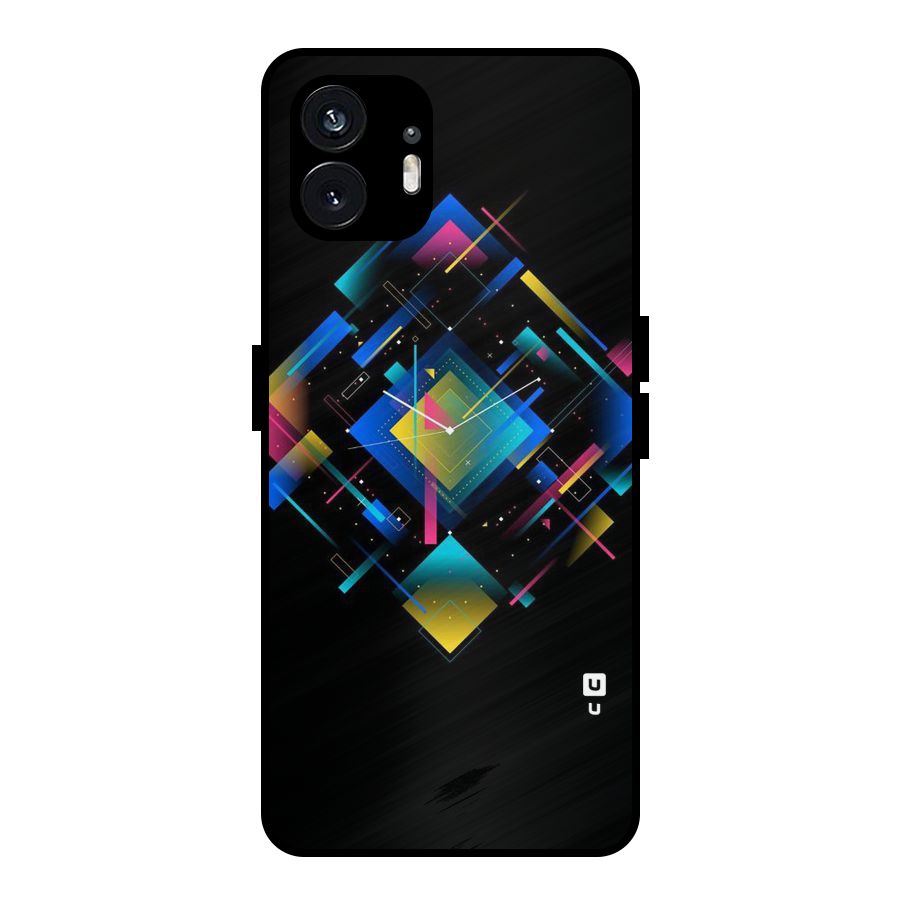 Abstract Clock Metal Back Case for Nothing Phone 2