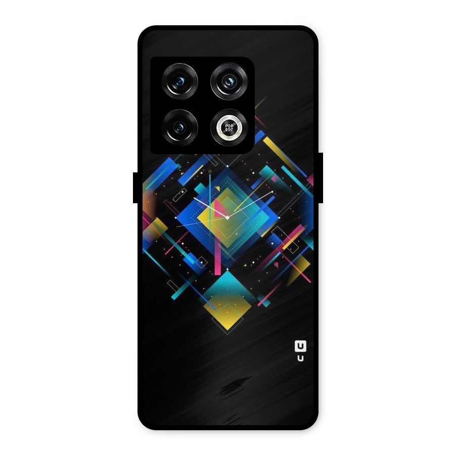 Abstract Clock Metal Back Case for OnePlus 10 Pro 5G