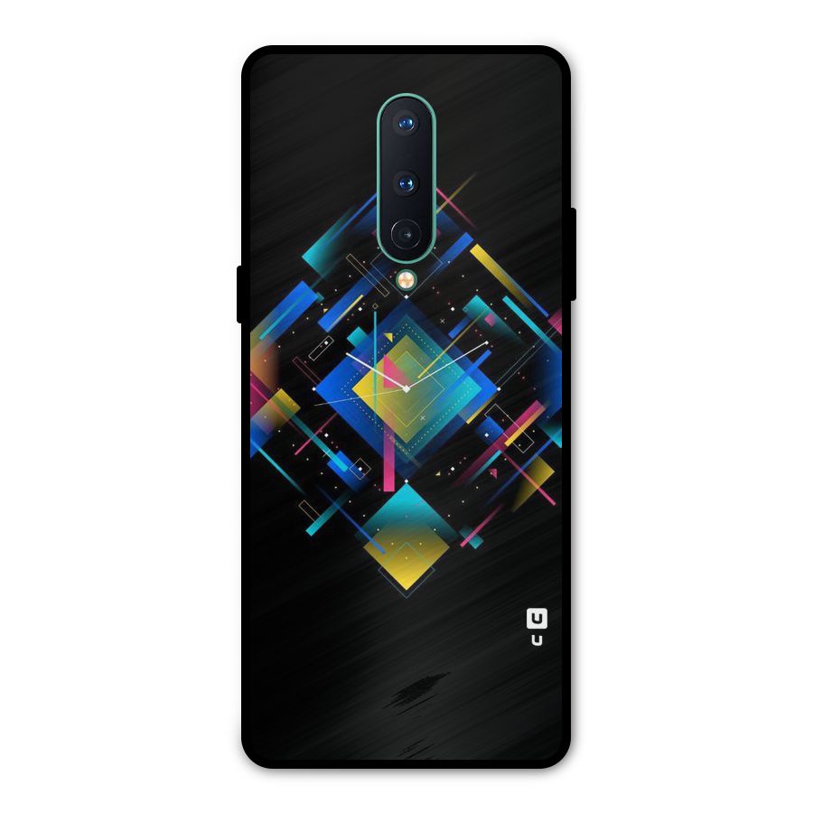 Abstract Clock Metal Back Case for OnePlus 8