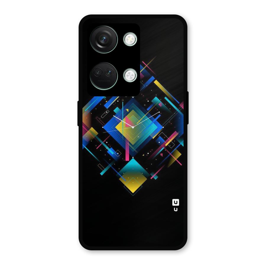 Abstract Clock Metal Back Case for OnePlus Nord 3
