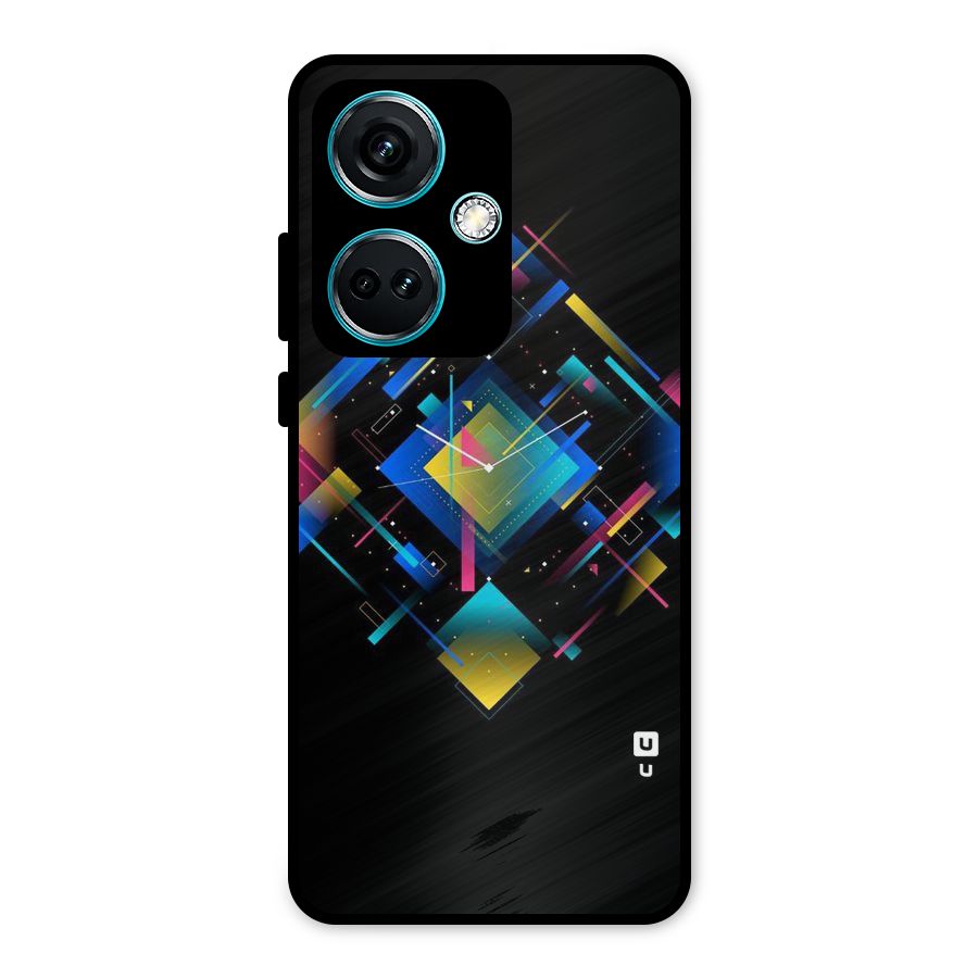 Abstract Clock Metal Back Case for OnePlus Nord CE 3 5G