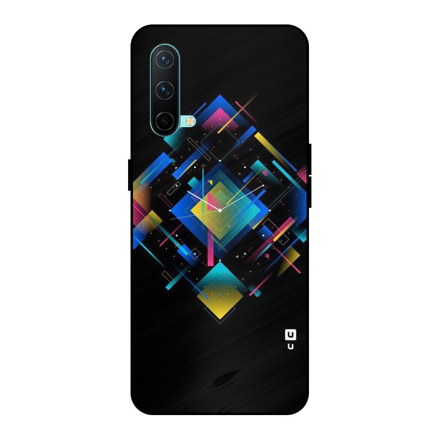 Abstract Clock Metal Back Case for OnePlus Nord CE 5G