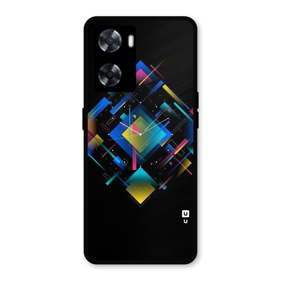 Abstract Clock Metal Back Case for OnePlus Nord N20 SE