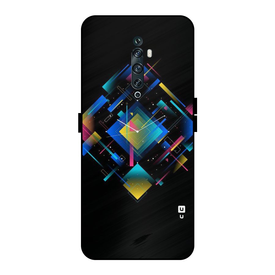 Abstract Clock Metal Back Case for Oppo Reno2 Z