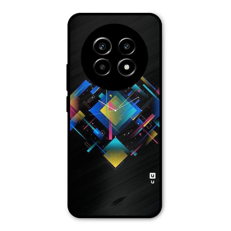 Abstract Clock Metal Back Case for Realme 13 Pro