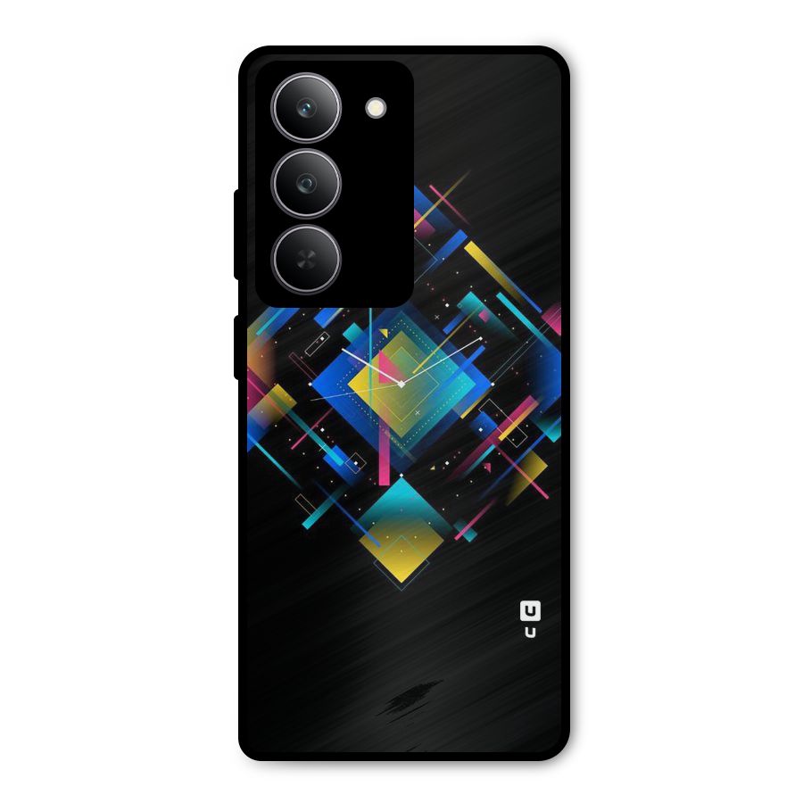 Abstract Clock Metal Back Case for Realme 14x