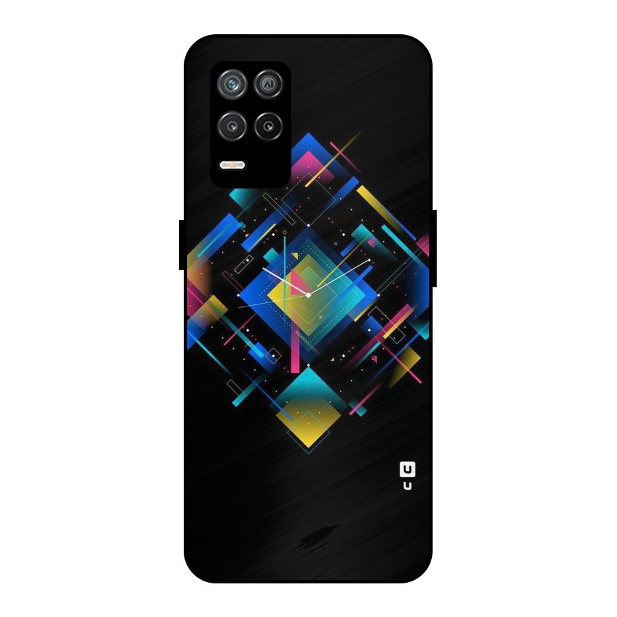Abstract Clock Metal Back Case for Realme 8 5G