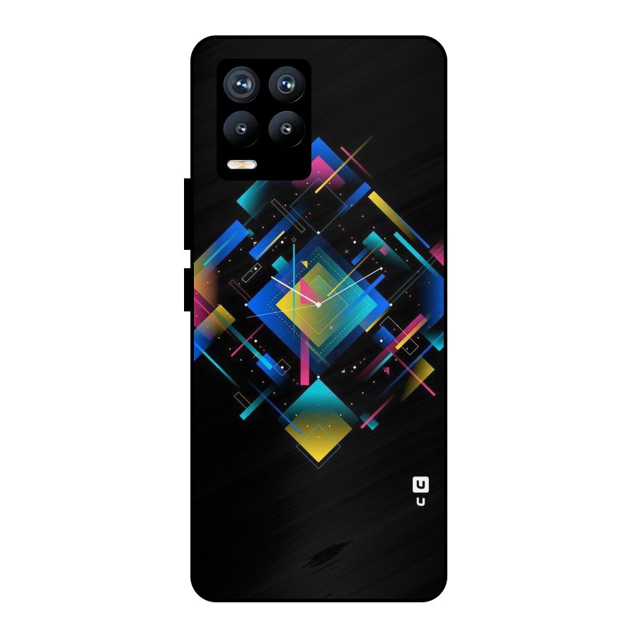 Abstract Clock Metal Back Case for Realme 8 Pro